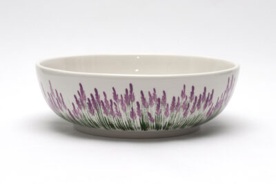 Glinena zdjela – oslikana, motiv lavande